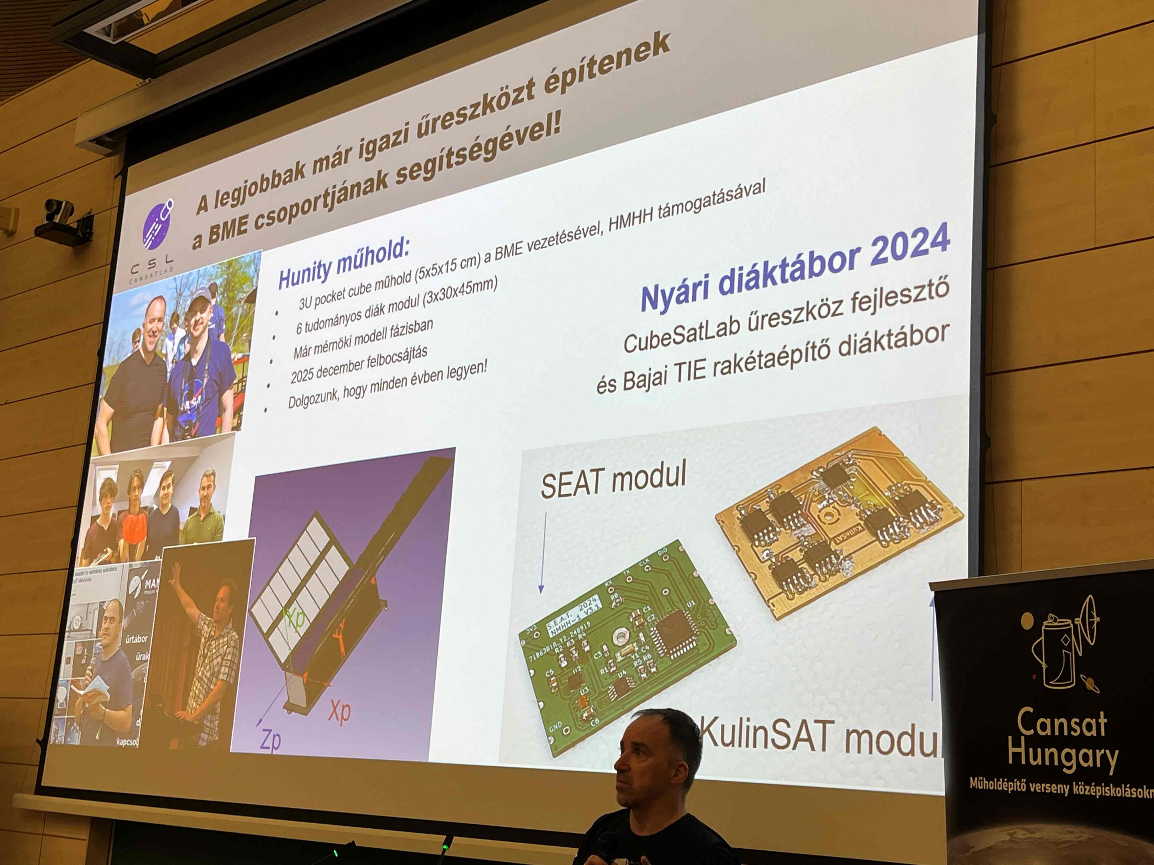 CanSat2025 középdöntőn a találkoztunk a HUNITY 1 szomszédainkkal, akikkel együtt indulunk majd az űrbe.