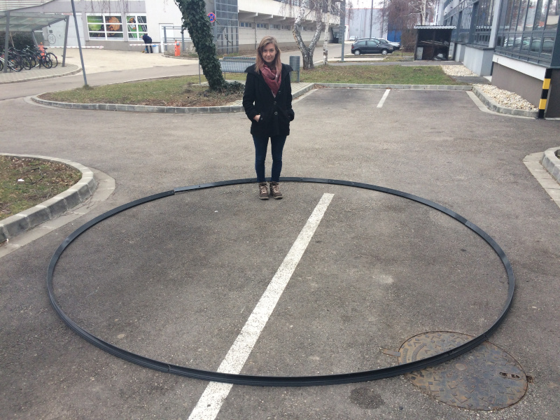 3,8 m átmérőjű GRID antennánk